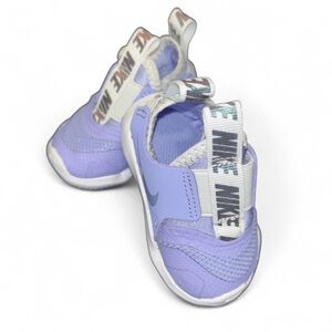 NIKE Lavender Purple & White Baby Girl Sneakers Size 2C